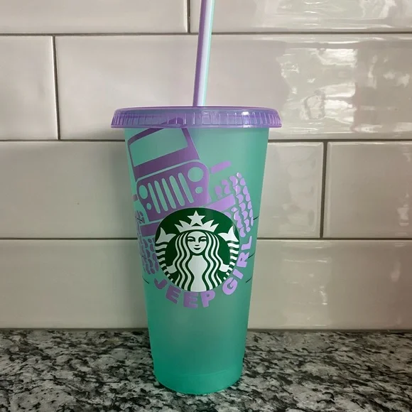 Starbucks | Dining | New Jeep Girl Starbucks Cold Cup | Poshmark